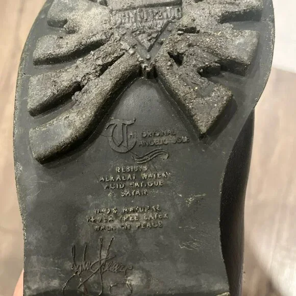 [US8.5]John Fluevog The Original Angelic Sole Men Slip On Ankle Boots - Picture 7 of 8